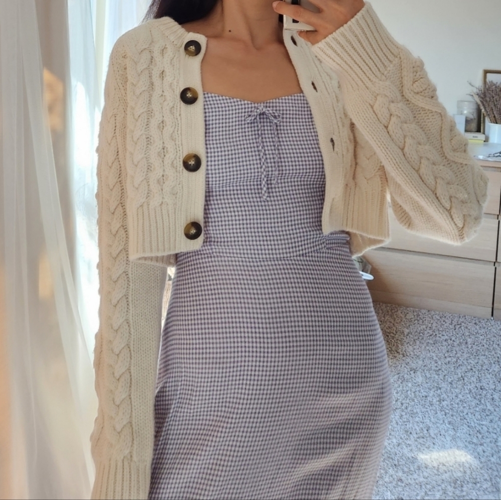 Loulou studio cropped cardigan - Picture 3 of 13
